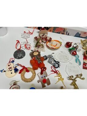 Vintage Christmas Ornament Lot | 80s & 90s Nostalgia | Holiday | Resale | Gift